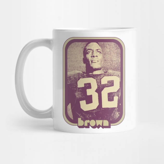 Jimmy Brown / Retro Football Fan Design Gift by DankFutura